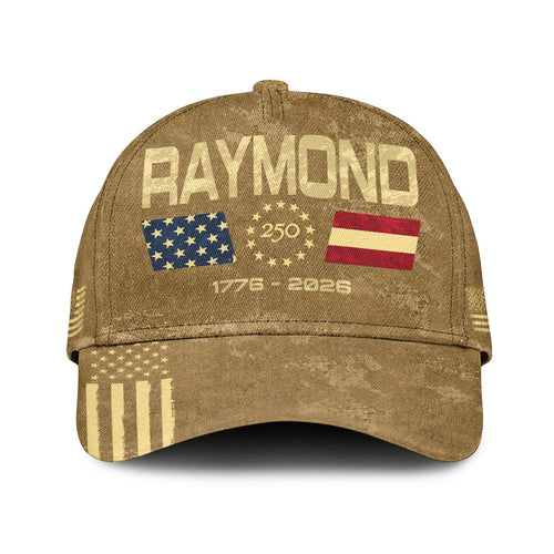 RAYMOND 13K1-C14PF 250th Anniversary Patriotic Baseball Cap 1776–2026