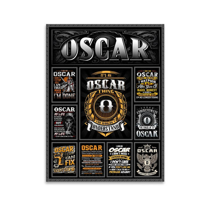 OSCAR Personalized Sponge Floor Mat – Custom Printed Home Decor 13K1-AR2