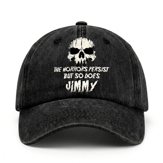 The Horrors Persist But So Does Your Name Cool Skull Washed Cap JIMMY 13K1 C134PF