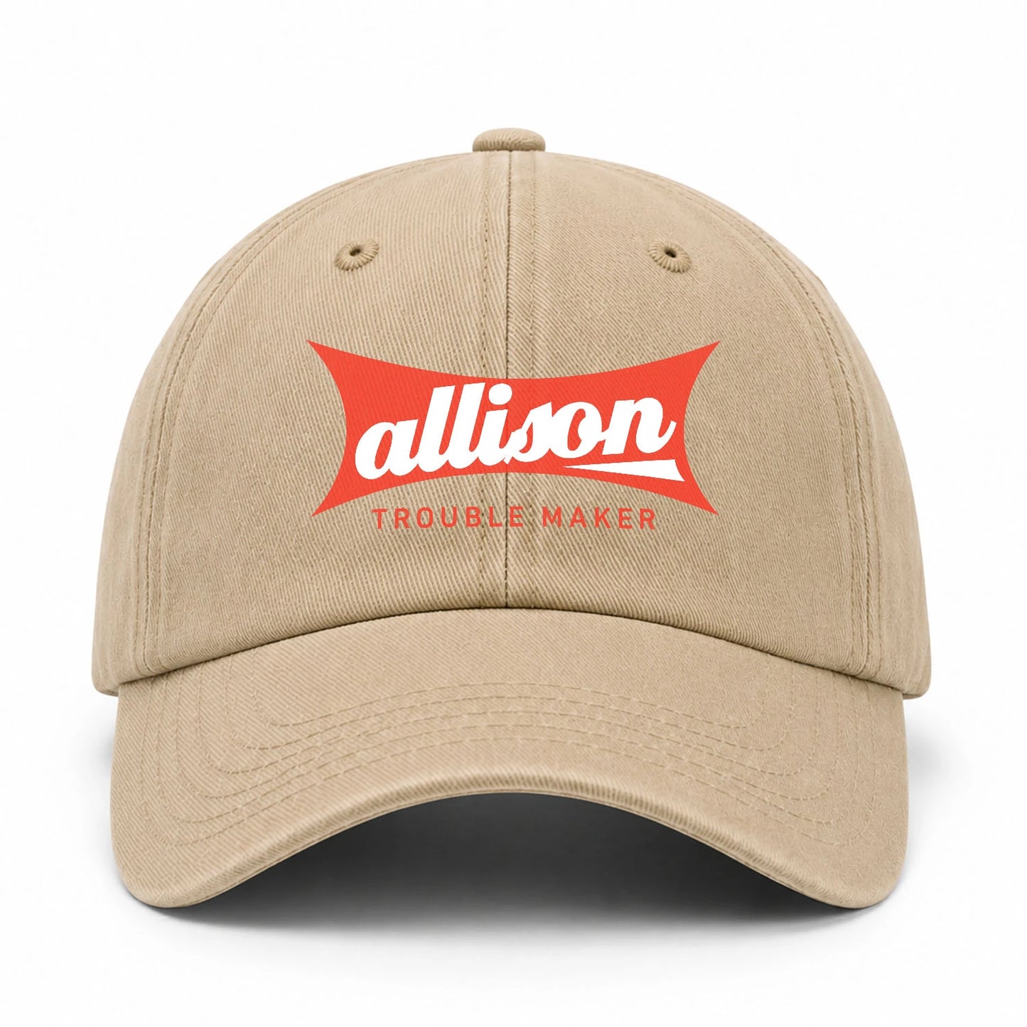 Trouble Maker Red Logo Washed Cap ALLISON 13K1 C78PF