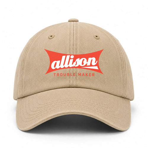 Trouble Maker Red Logo Washed Cap ALLISON 13K1 C78PF