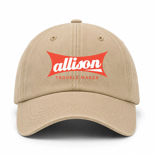 Trouble Maker Red Logo Washed Cap ALLISON 13K1 C78PF