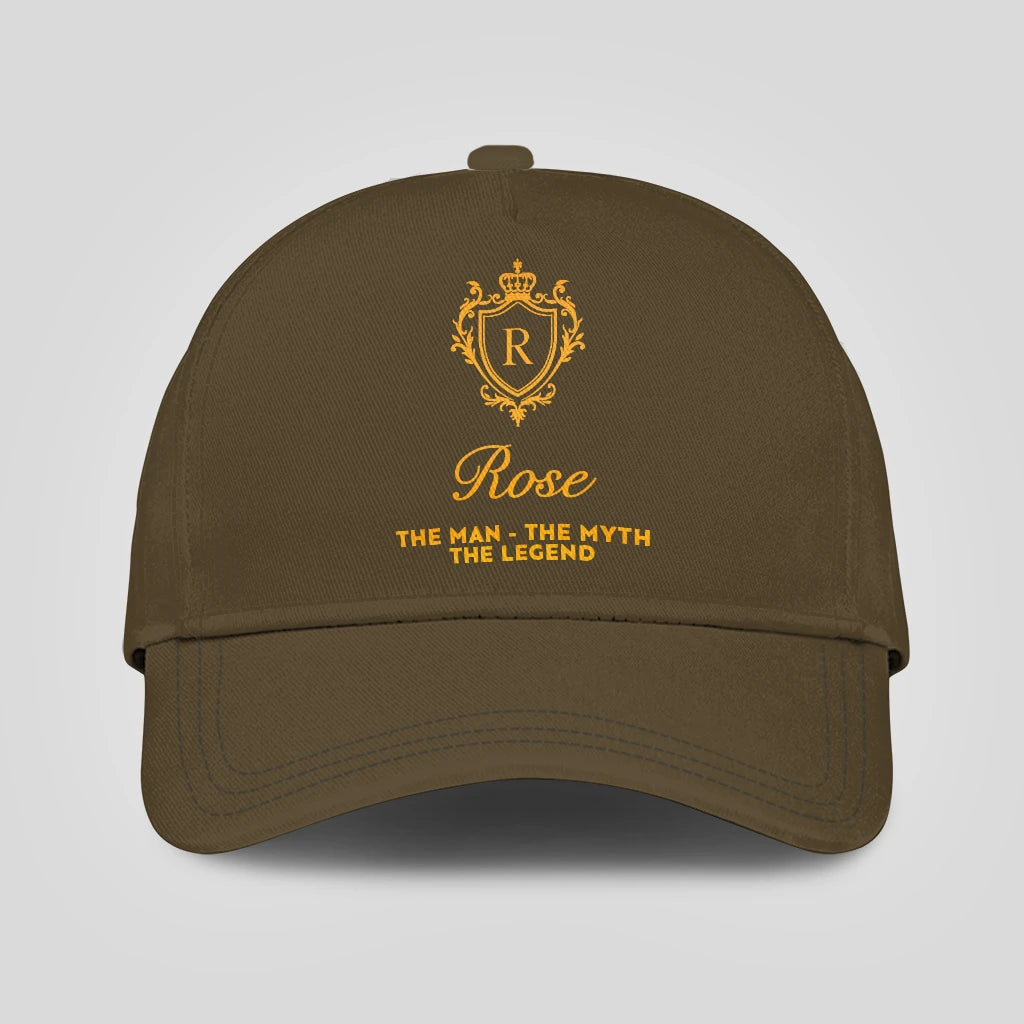 The Man The Myth The Legend Luxury Olive Cap ROSE 13K1 C91PF