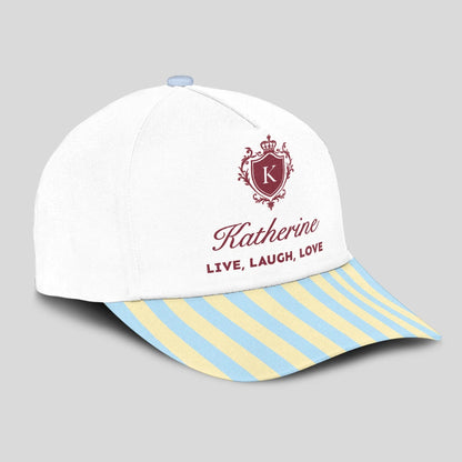 Live Laugh Love Blue And Yellow Luxury Cap KATHERINE 13K1 C121PF