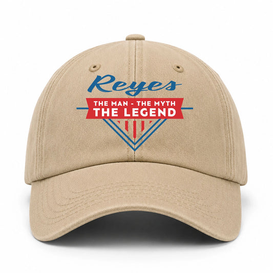 The Man The Myth The Legend Logo Washed Cap REYES 13K1 C37PF