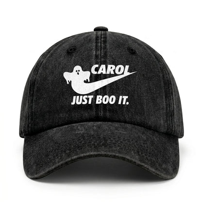 Just Boo It Halloween Washed Cap CAROL 13K1 C83PF