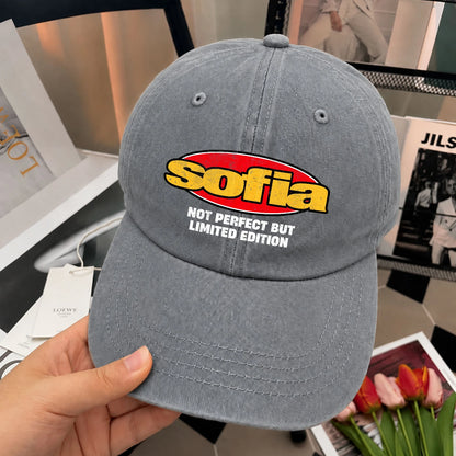 Your Name Not Perfect But Limited Edition Red Logo Washed Cap SOFIA 13K1 C84PF