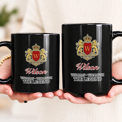 The Man The Myth The Legend Gold Royal Logo Mug WILSON 13K1 MG03