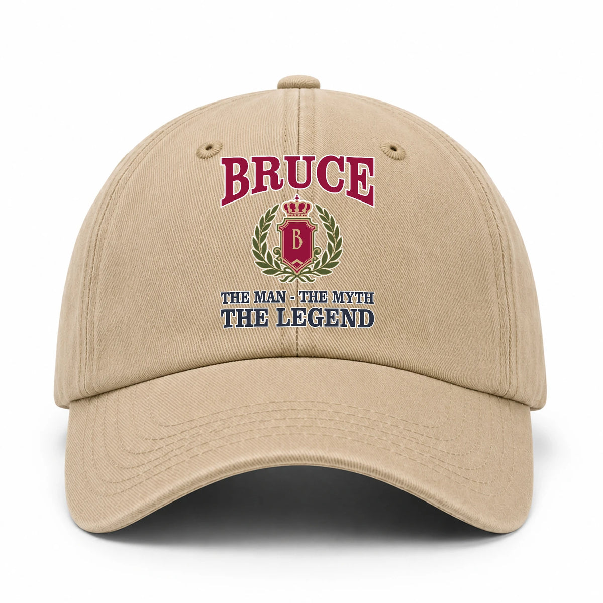 The Man The Myth The Legend Royal Khaki Cap BRUCE 13K1 C116PF