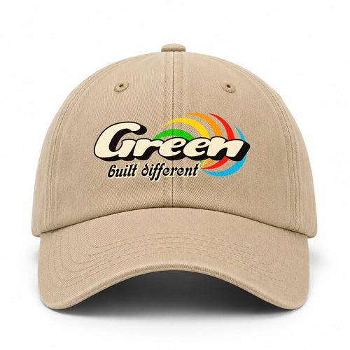 Your Name Built Different Retro Washed Cap GREEN 13K1 C55PF