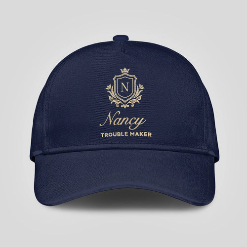 Trouble Maker Golden Logo Navy Cap NANCY 13K1 C155PF