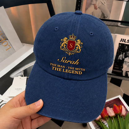 The Man The Myth The Legend Royal Blue Cap SARAH 13K1 C49PF