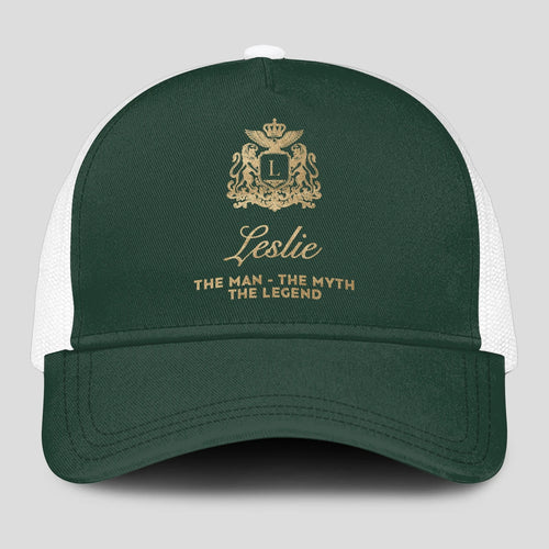 The Man The Myth The Legend Sage Green Mesh Cap LESLIE 13K1 C192PF