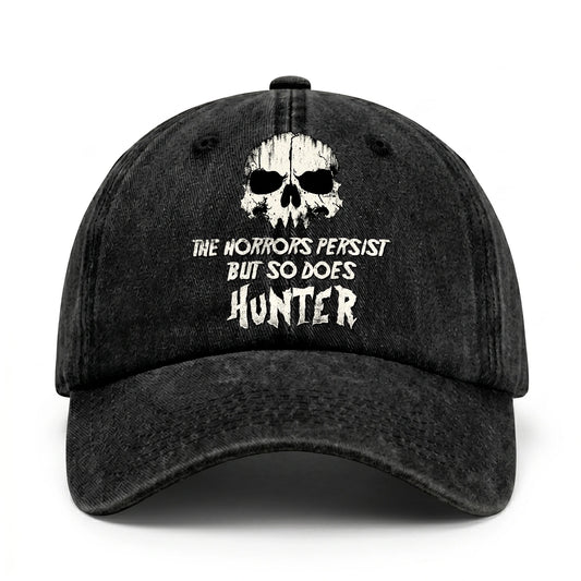 The Horrors Persist But So Does Your Name Cool Skull Washed Cap HUNTER 13K1 C134PF