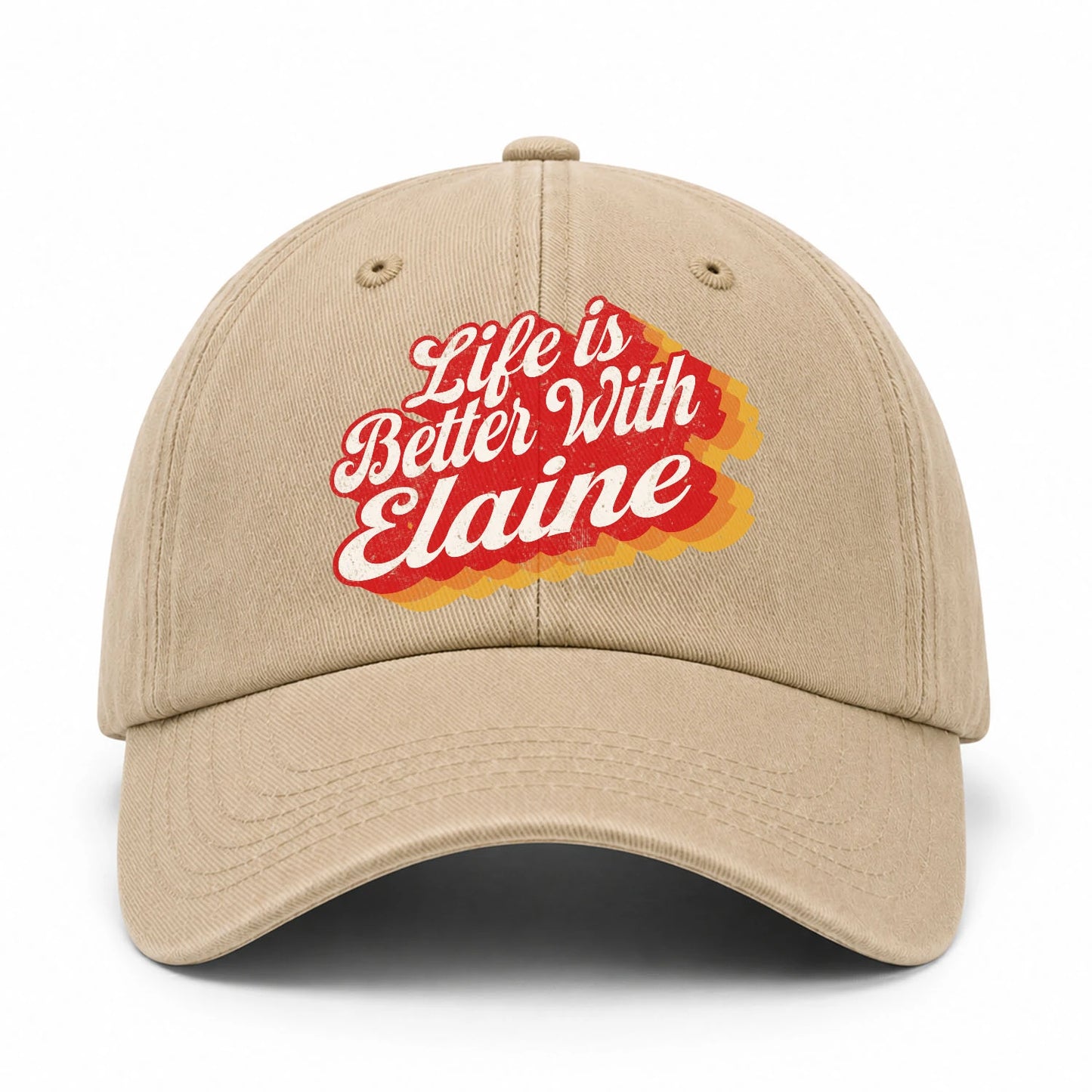 Life Is Better With Your Name Vintage Washed Cap ELAINE 13K1 C67PF