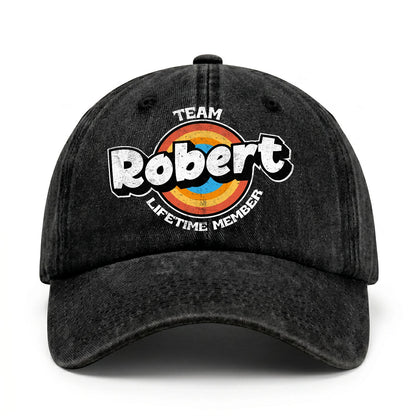 Team Your Name Lifetime Member Logo Cap ROBERT 13K1 C66PF