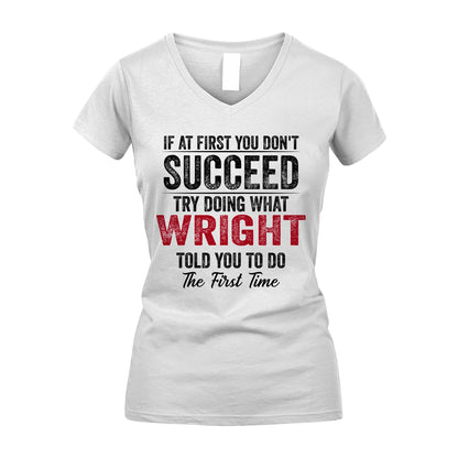 WRIGHT 13K1-357 If At First You Don't Succeed...