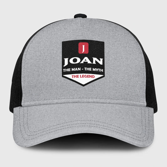 The Man The Myth The Legend Gray Mesh Cap JOAN 13K1 C189PF