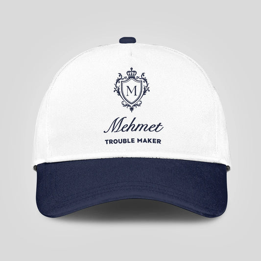 Trouble Maker Funny Blue And White Cap MEHMET 13K1 C152PF