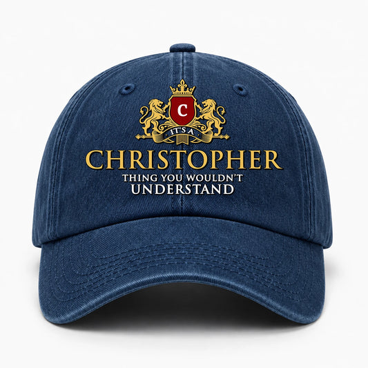 It's A Your Name Thing You Wouldn't Understand Royal Blue Washed Cap CHRISTOPHER 13K1 C184PF