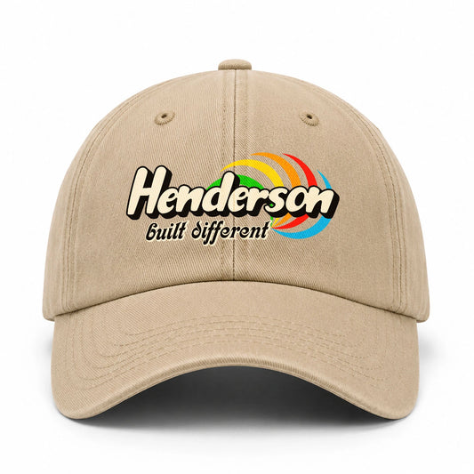 Your Name Built Different Retro Washed Cap HENDERSON 13K1 C55PF