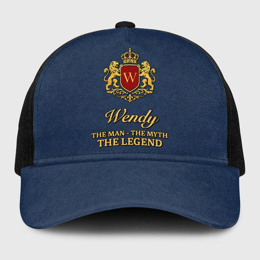 The Man The Myth The Legend Royal Blue Mesh Cap WENDY 13K1 C187PF