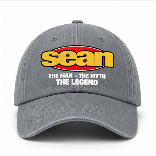 The Man The Myth The Legend Vintage Logo Washed Cap SEAN 13K1 C162PF