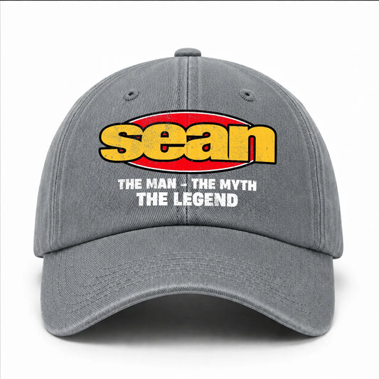 The Man The Myth The Legend Vintage Logo Washed Cap SEAN 13K1 C162PF