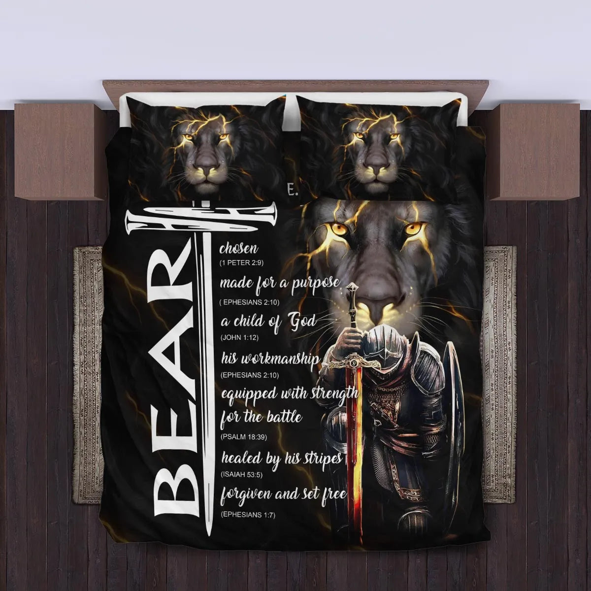 BEAR Limited Edition Personalized Bedding Set 13K1-BS1