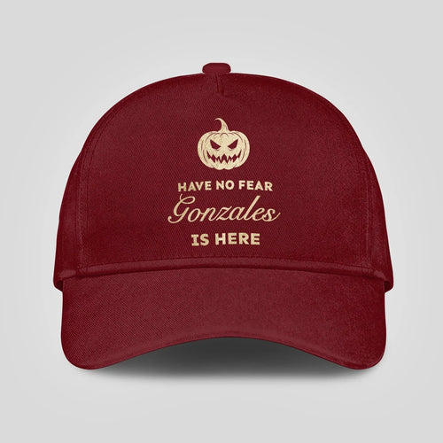 Have No Fear Your Name Is Here Halloween Pumpkin Burgundy GONZALES 13K1 C163PF
