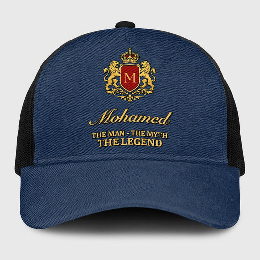 The Man The Myth The Legend Royal Blue Mesh Cap MOHAMED 13K1 C187PF