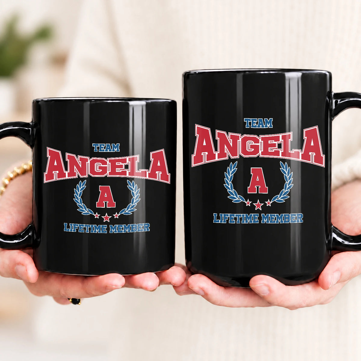 Team Your Name Lifetime Member Sporty Mug ANGELA 13K1 MG09