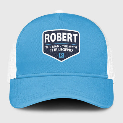 The Man The Myth The Legend Light Blue Mesh Cap ROBERT 13K1 C190PF