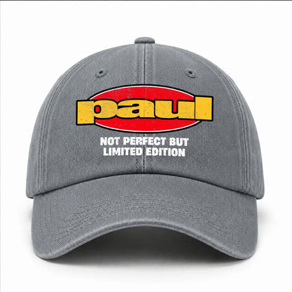 Your Name Not Perfect But Limited Edition Red Logo Washed Cap PAUL 13K1 C84PF