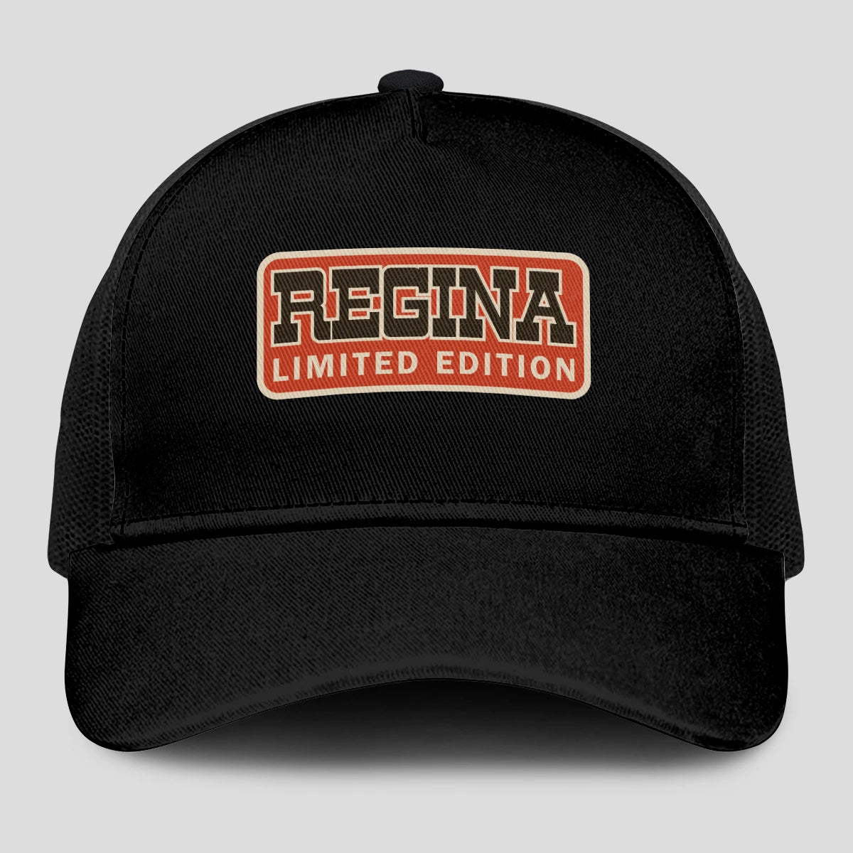 Limited Edition Red Logo Black Mesh Cap REGINA 13K1 C215PF