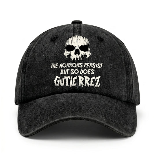 The Horrors Persist But So Does Your Name Cool Skull Washed Cap GUTIERREZ 13K1 C134PF