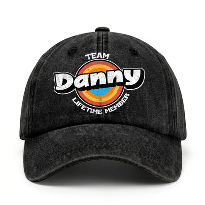 Team Your Name Lifetime Member Logo Cap DANNY 13K1 C66PF
