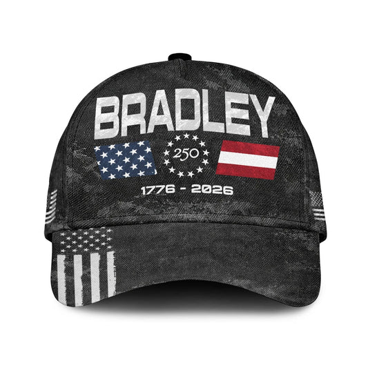 BRADLEY 13K1-C13PF 250th Anniversary Patriotic Baseball Cap 1776–2026
