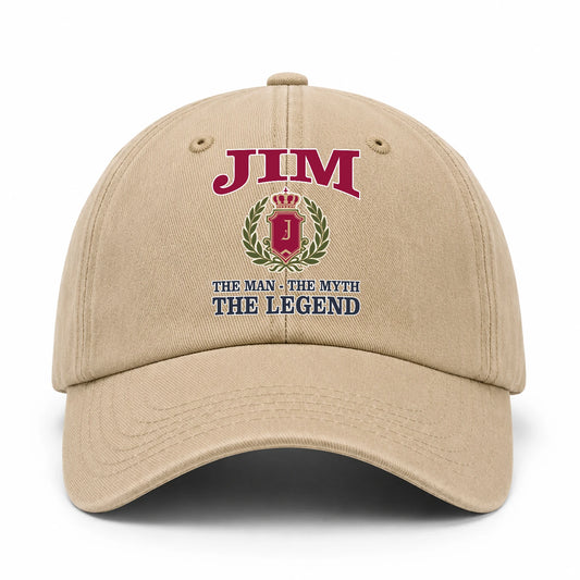 The Man The Myth The Legend Royal Khaki Cap JIM 13K1 C116PF