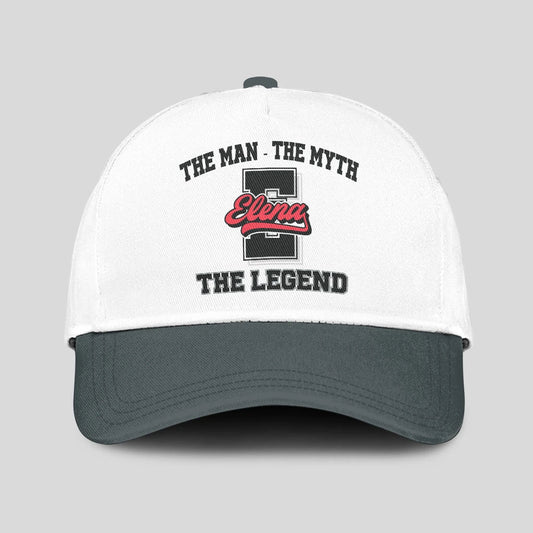 The Man The Myth The Legend Custom Initial Letter And Name Cap ELENA 13K1 C38PF