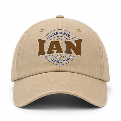 Hated By Many Confronted By None Washed Cap IAN 13K1 C36PF