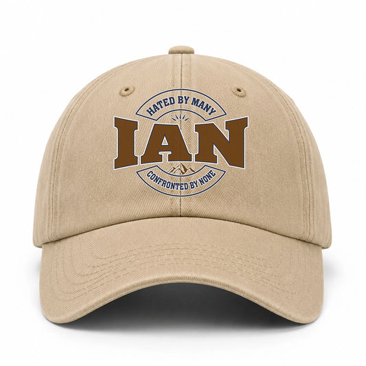 Hated By Many Confronted By None Washed Cap IAN 13K1 C36PF