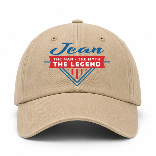 The Man The Myth The Legend Logo Washed Cap JEAN 13K1 C37PF