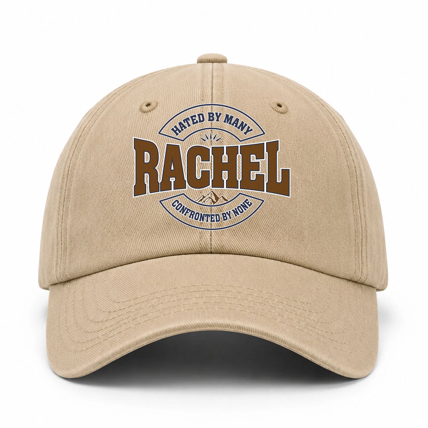 Hated By Many Confronted By None Washed Cap RACHEL 13K1 C36PF