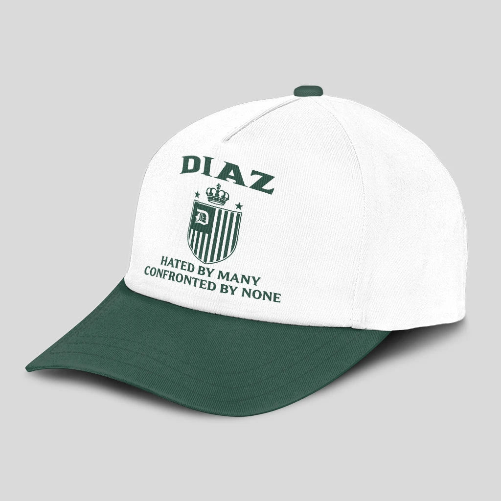 Hated By Many Confronted By None Luxury Logo Cap DIAZ 13K1 C41PF
