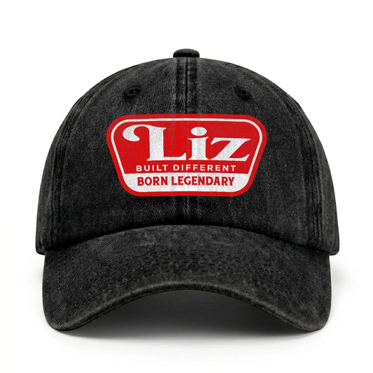 Built Different Born Legendary Red Logo Washed Cap LIZ 13K1 C63PF