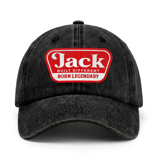 Built Different Born Legendary Red Logo Washed Cap JACK 13K1 C63PF