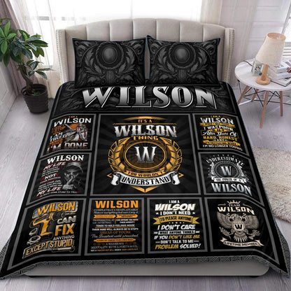 WILSON Limited Edition Personalized Bedding Set 13K1-BS2