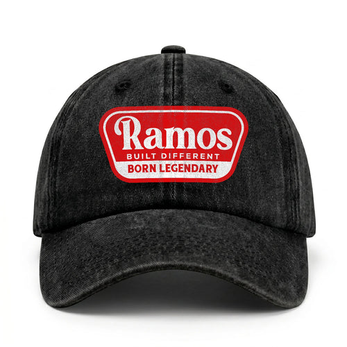 Built Different Born Legendary Red Logo Washed Cap RAMOS 13K1 C63PF
