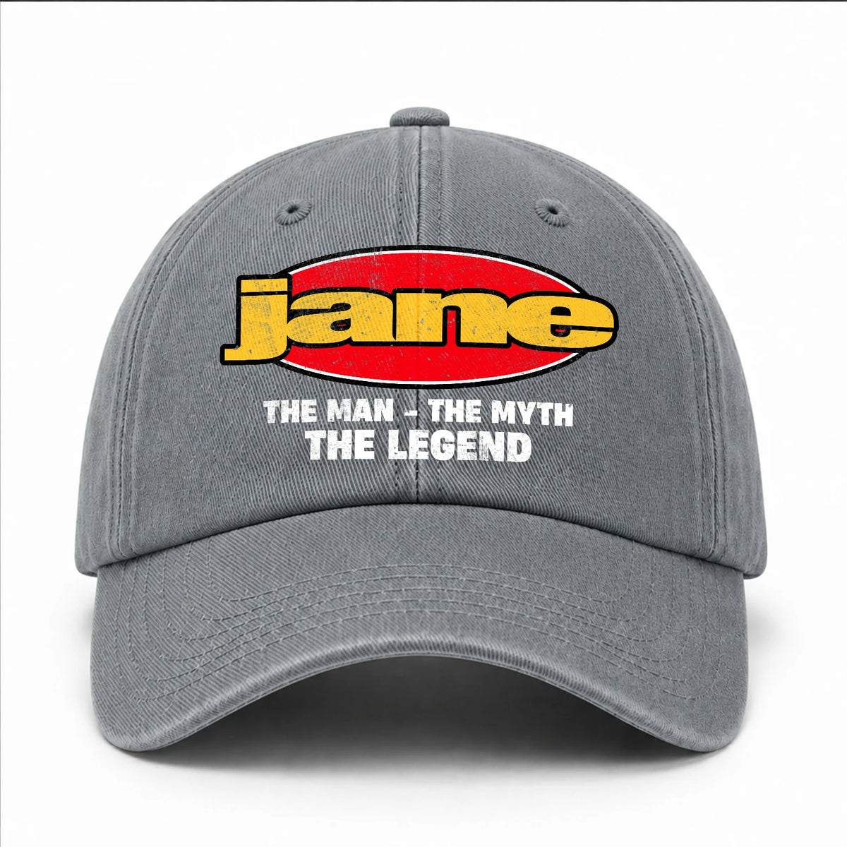The Man The Myth The Legend Vintage Logo Washed Cap JANE 13K1 C162PF